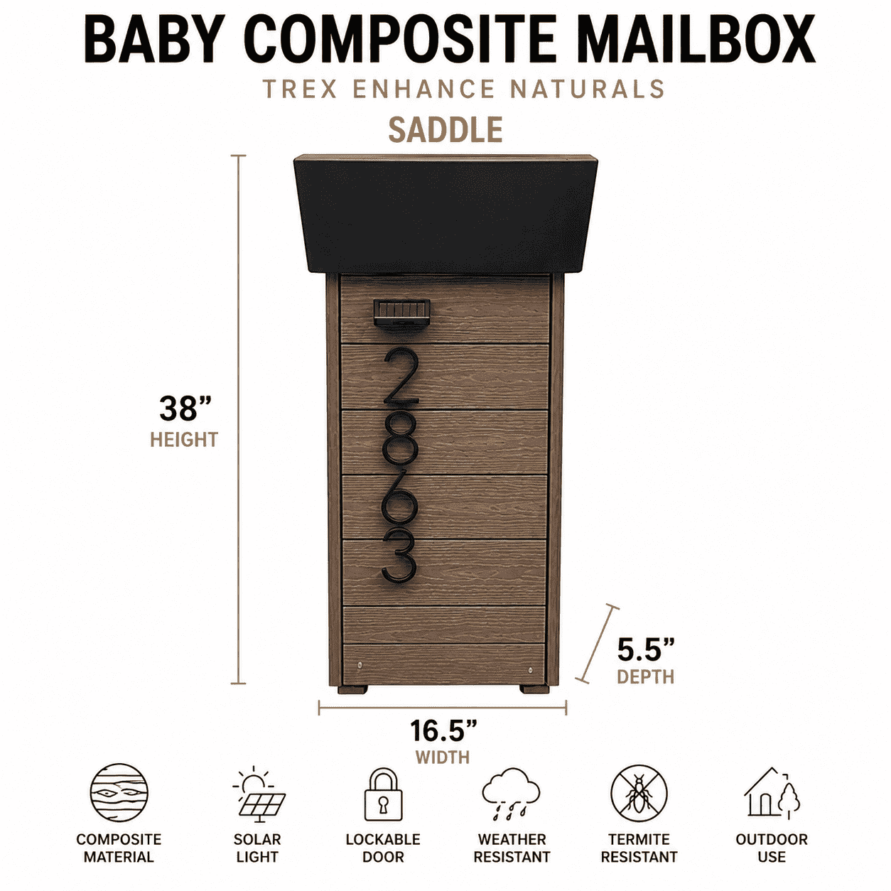 Baby Composite Mailbox Trex Enhance Naturals